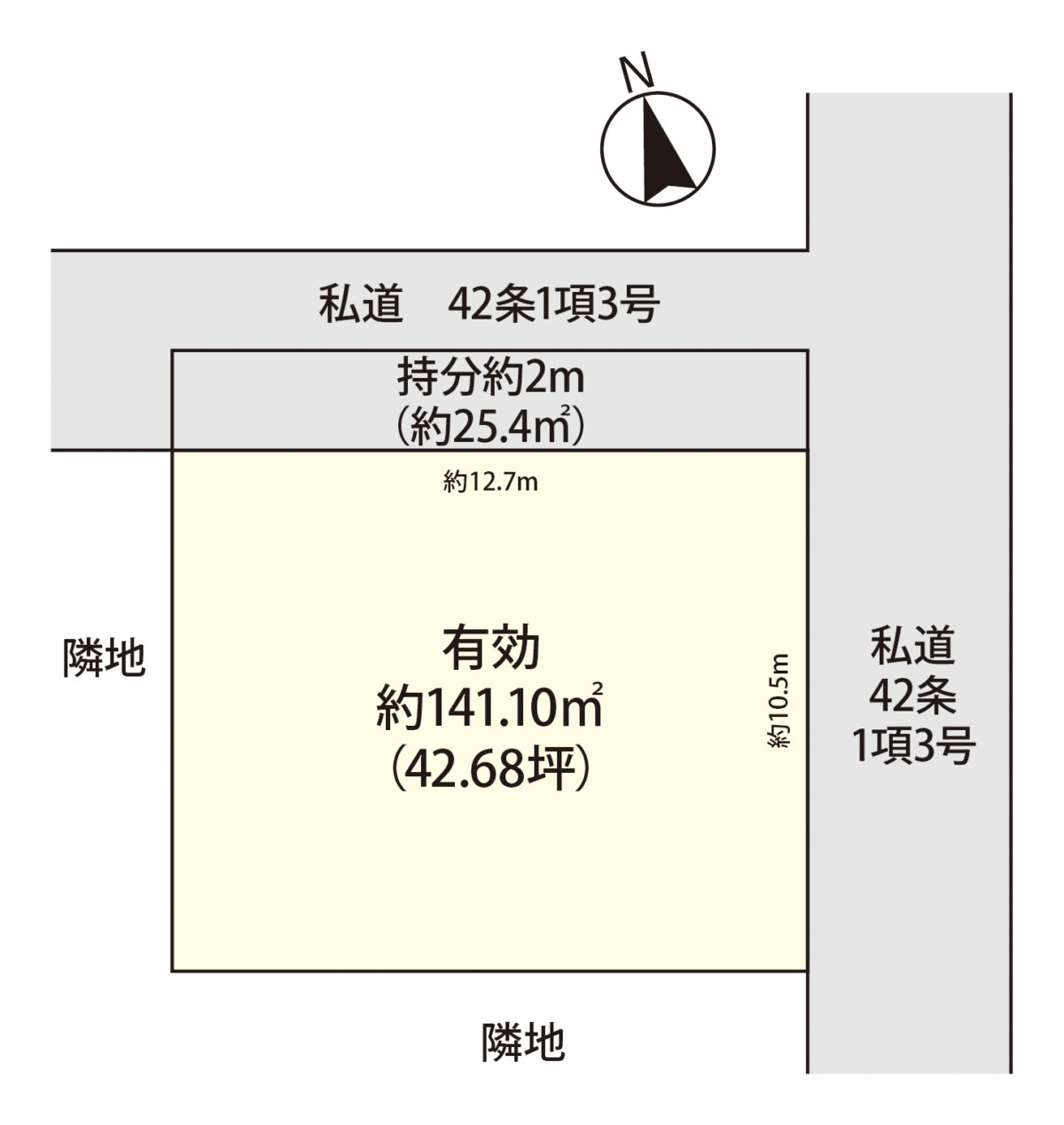 売地　【J】城北新町1丁目　1区画